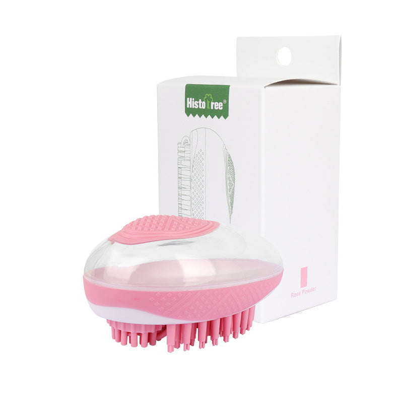 Soft Silicone Dog Cat Bath Brush 2-in-1 Pet SPA Massage Comb