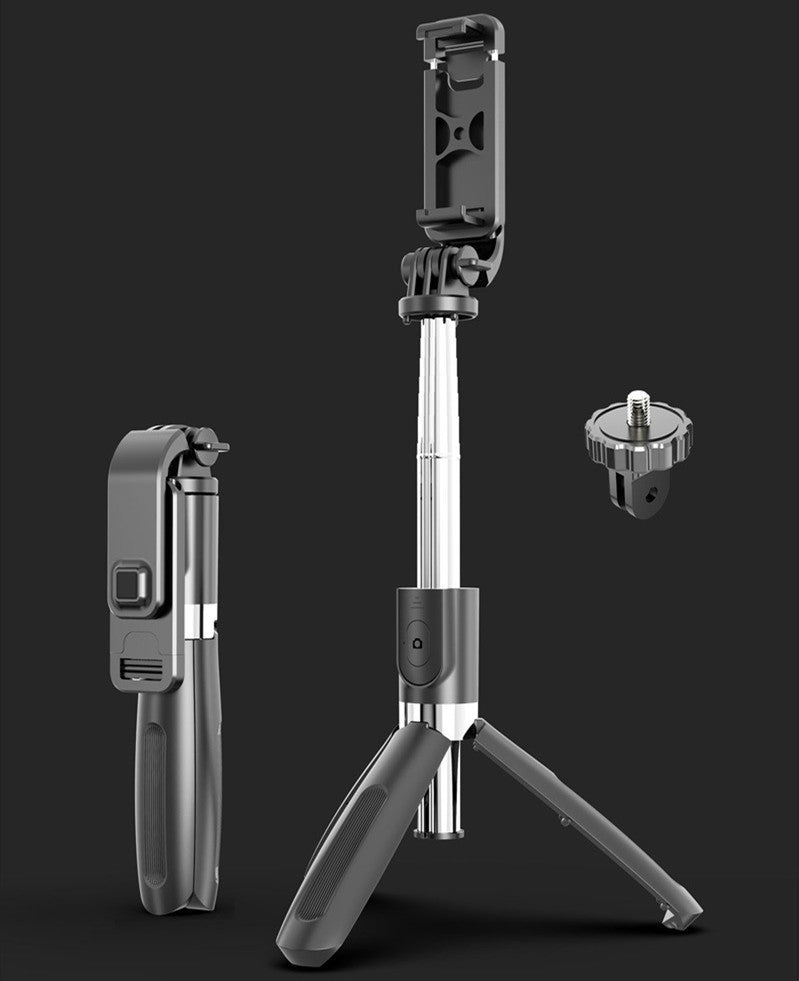 Compatible with Apple, Tripod Selfie Stick Mobile Universal Live Triangle Bracket