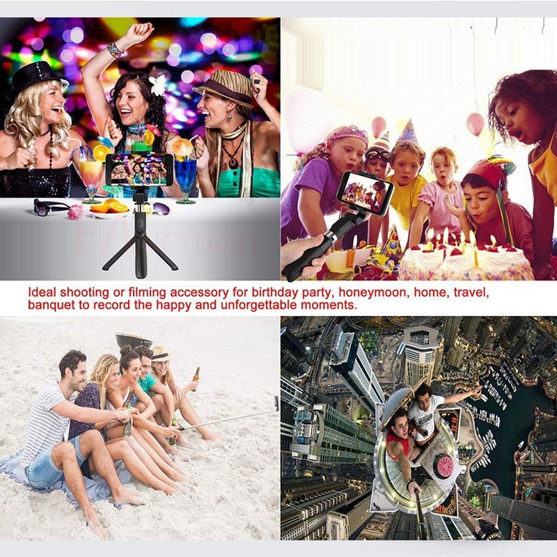 Compatible with Apple, Tripod Selfie Stick Mobile Universal Live Triangle Bracket