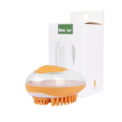 Soft Silicone Dog Cat Bath Brush 2-in-1 Pet SPA Massage Comb